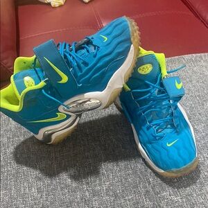 Nike men Blue and Green Athletic Shoes